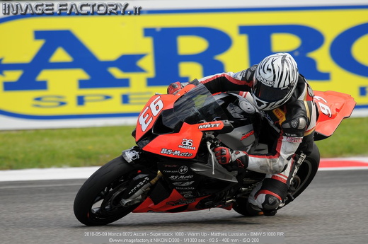 2010-05-09 Monza 0072 Ascari - Superstock 1000 - Warm Up - Matthieu Lussiana - BMW S1000 RR